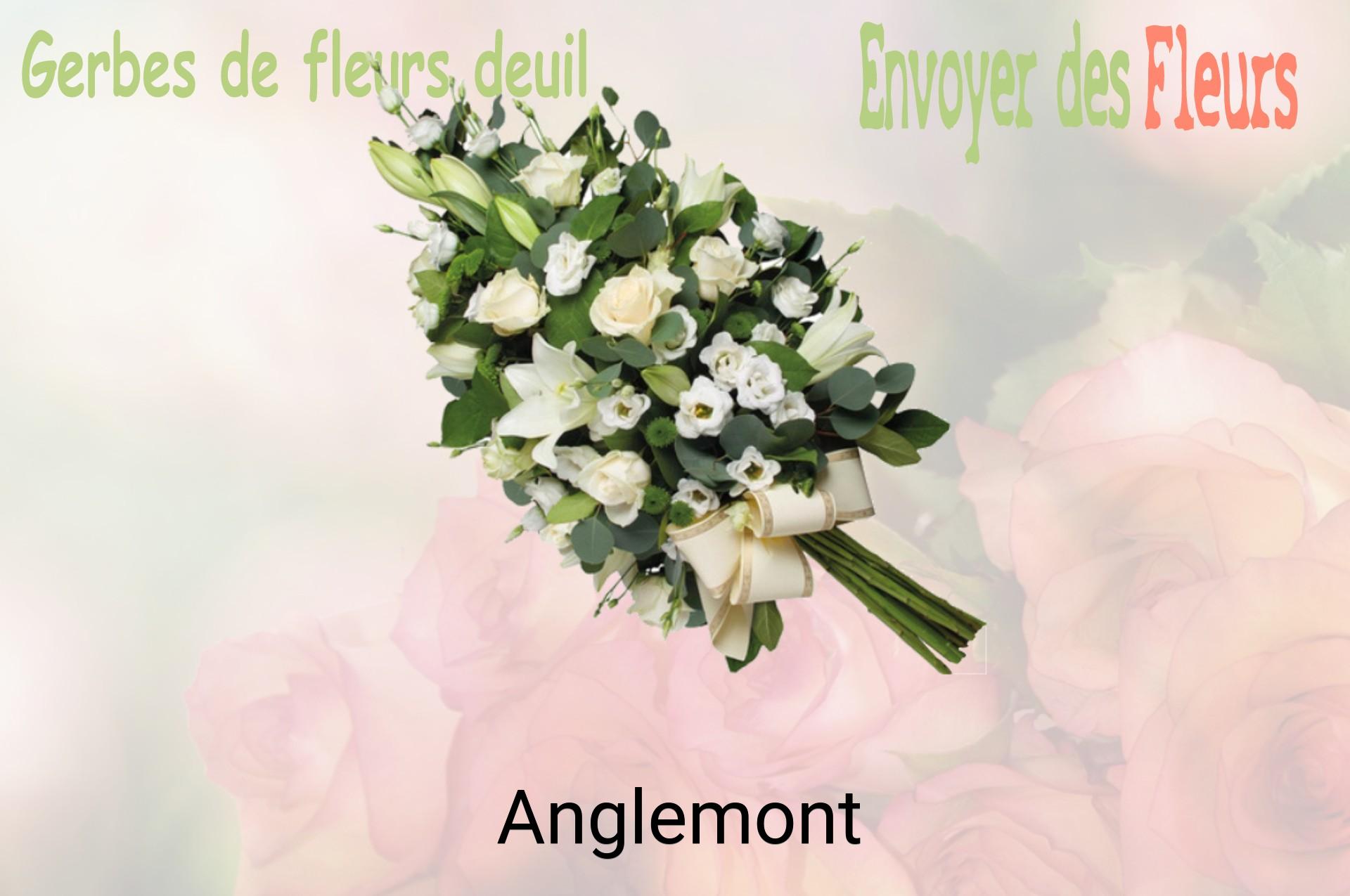 Gerbe de fleurs de deuil livrée à Anglemont